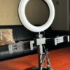 Live Desktop Ring Light Phone Holder: Illuminate Your Content Creation.