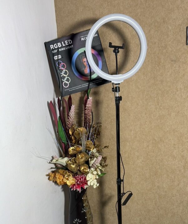 12-Inch RGB Ring Light: Compact, Dynamic Lighting for Creative Content.